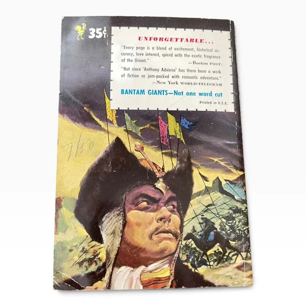 The Black Rose Thomas B. Costain Vintage 1950 Bantam Giant Paperback Movie